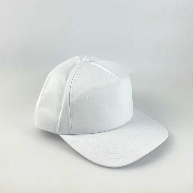 Wholesale Blank White 5 Panel Snapback Cap Custom Color Solid Golf Hat Classic Sport Flat Brim Caps