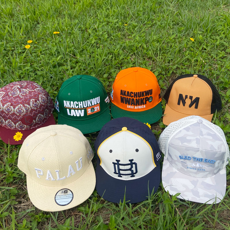Custom Embroidery Patch Green 6 Panel Snapback Cap Fashion Hip Hop Flat Brim Hat Summer Waterproof Caps