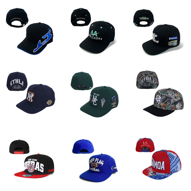 Custom Wholesale Embroidery Printed Snapback Cap Adjustable Fit Baseball Hat Cap Hip Hop Sports Gorras