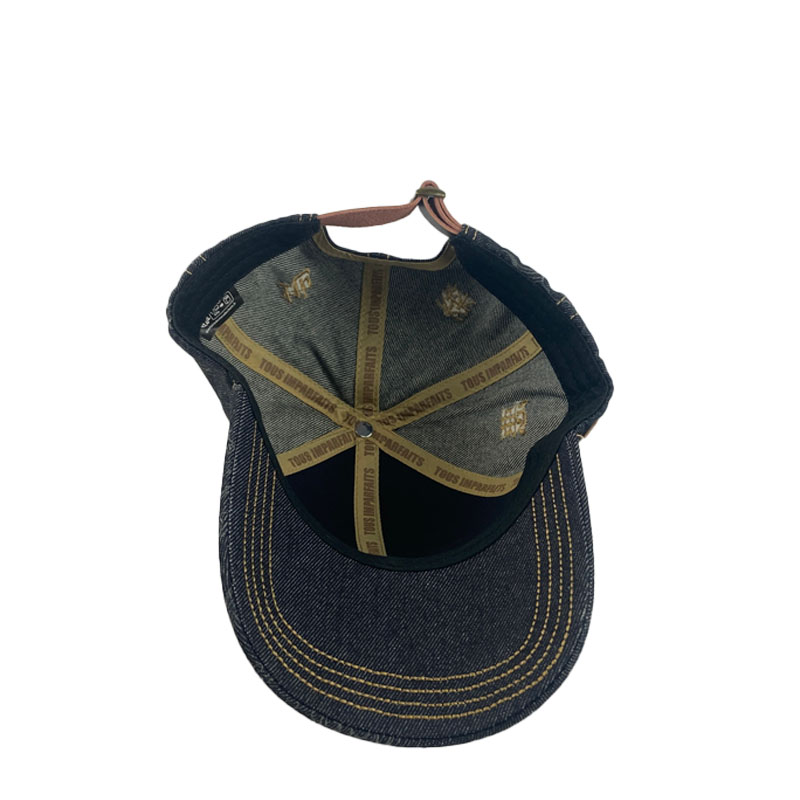 New Custom Embroidery Letter Denim Baseball Cap Adjustable Unisex Wash Casual Sports Hat