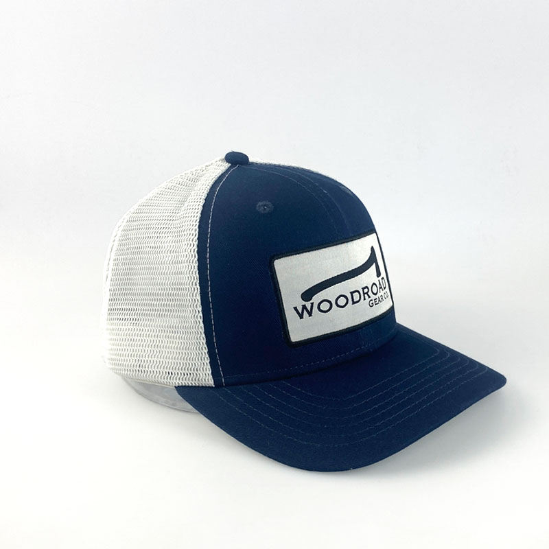 High Quality 6 Panel Woven Patch Trucker Hat Custom Logo Breathable Mesh Snapback Cap for Outdoor Sports