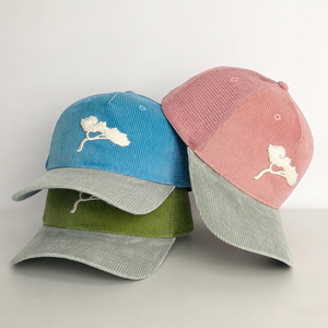 High Quality Contrast Color Corduroy Trucker Cap Custom Logo Embroidery Baseball Hat Unisex Fashion Breathable Hats