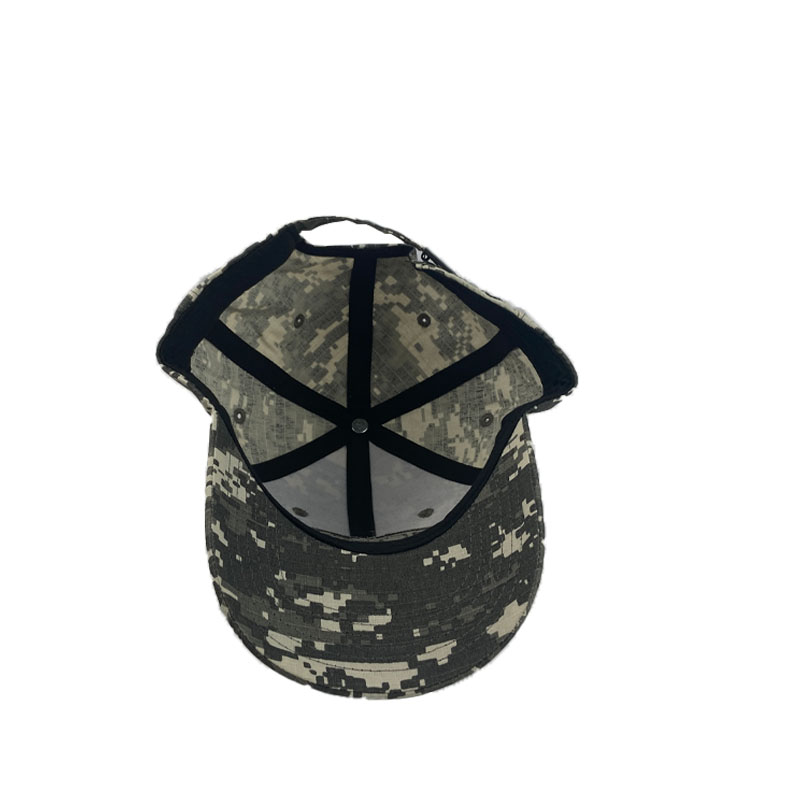 Wholesale Camouflage 6 Panel Baseball Cap Custom Embroidery Logo Fashion Street Trend Hat