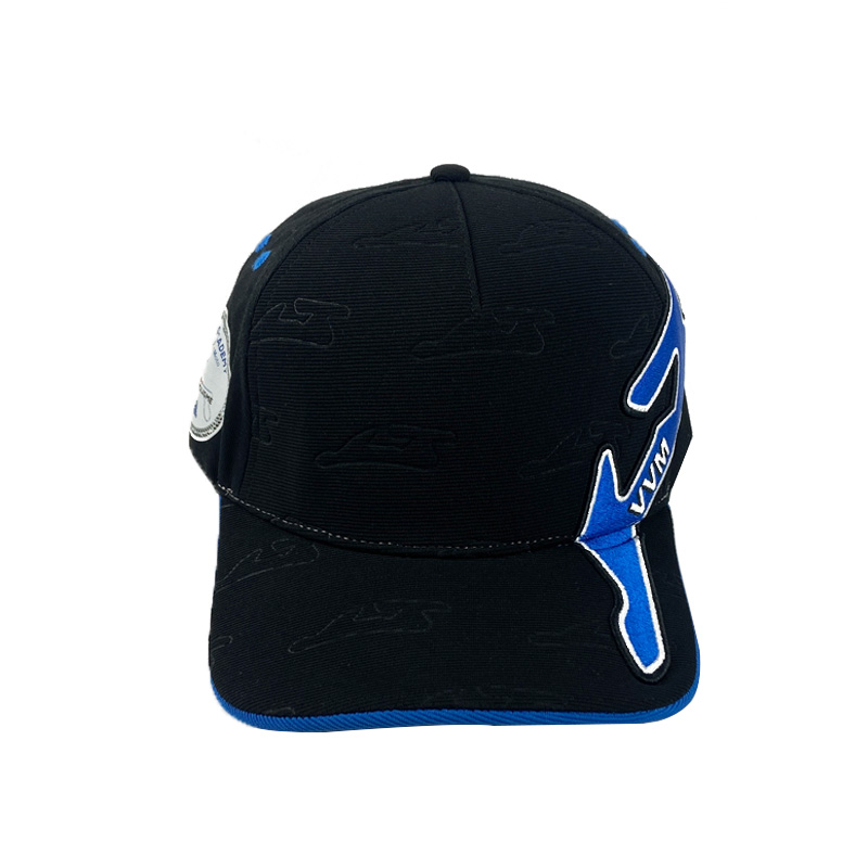 Custom Logo Blue And White Embroidery Snapback Cap Simple Outdoor Sports Flat Brim Hat Fashion Casual Gorras