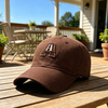 Custom Letter Logo Brown Baseball Cap High Quality Summer Soft Cotton Hat Fashion Casual Travel Caps