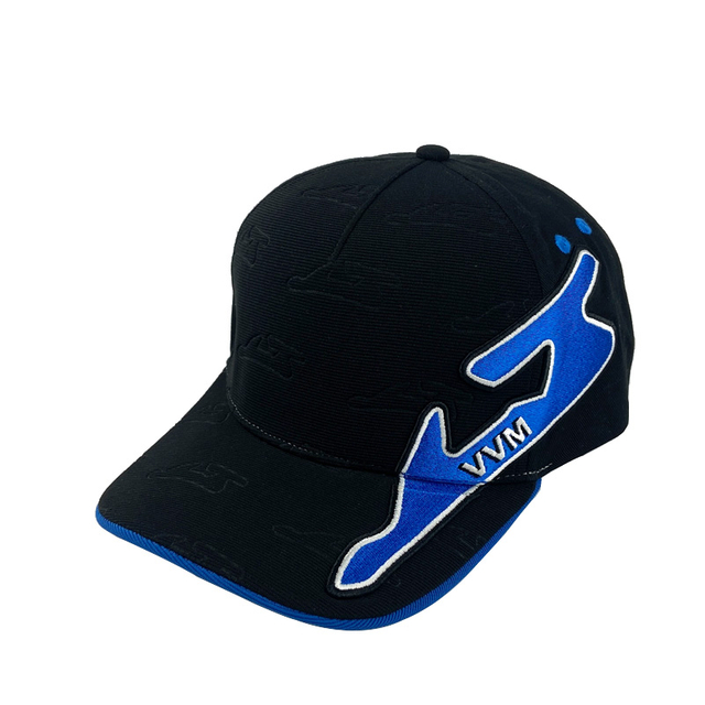 Custom Logo Blue And White Embroidery Snapback Cap Simple Outdoor Sports Flat Brim Hat Fashion Casual Gorras