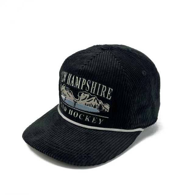 Wholesale Black Corduroy 5 Panel Snapback Cap Custom Embroidery Unstructured Flat Brim Caps Outdoor Travel Hat