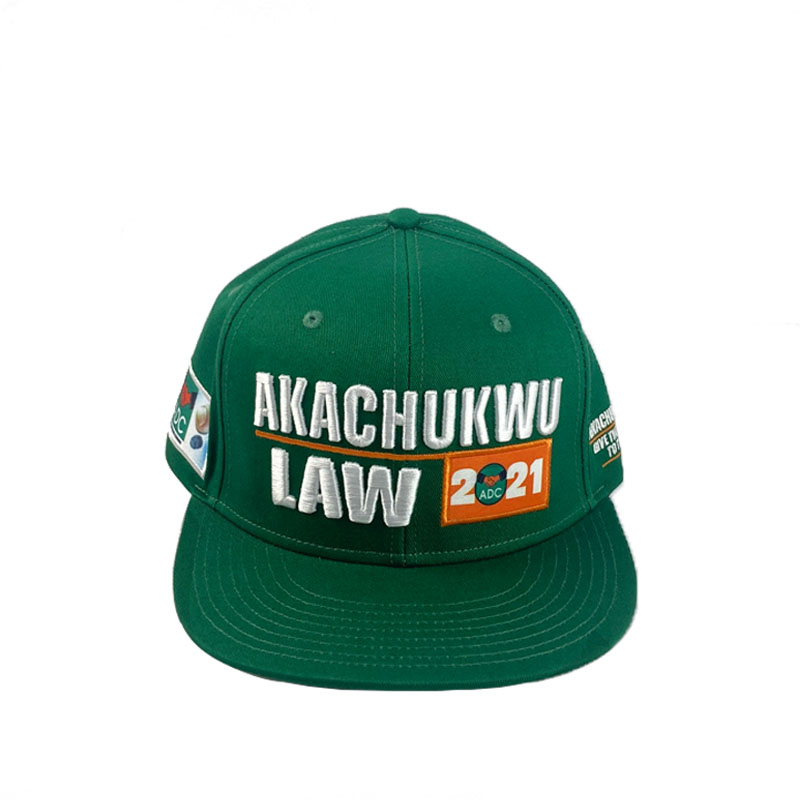 Custom Embroidery Patch Green 6 Panel Snapback Cap Fashion Hip Hop Flat Brim Hat Summer Waterproof Caps