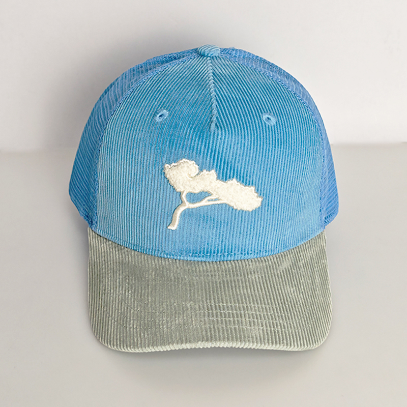 High Quality Contrast Color Corduroy Trucker Cap Custom Logo Embroidery Baseball Hat Unisex Fashion Breathable Hats