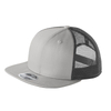 Promotional New Fashion 6 Panel Mesh Trucker Cap Custom Color Blank Flat Brim Snapback Hat for Sports Hiking