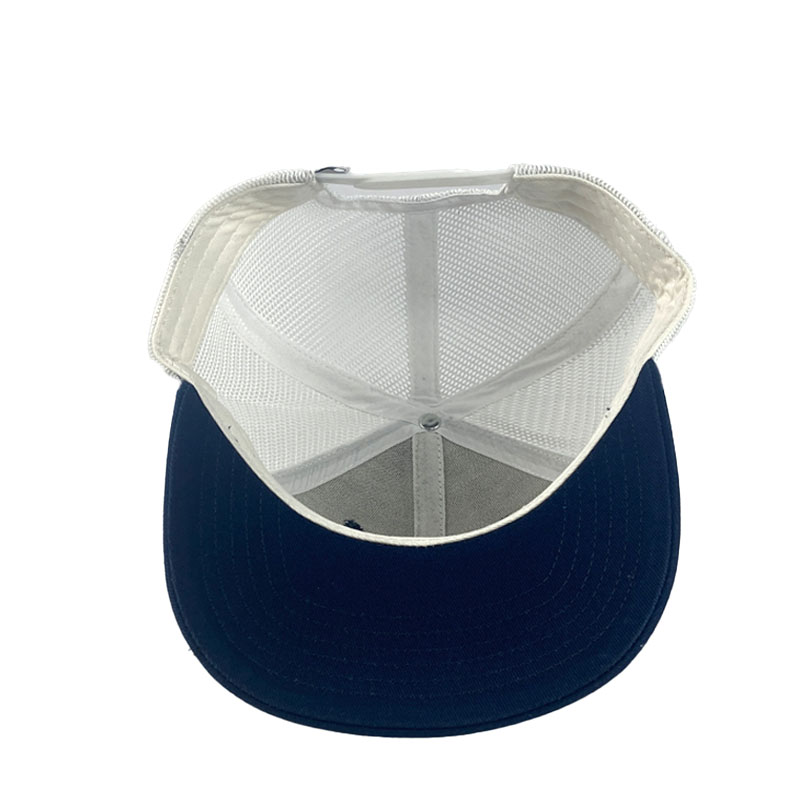 High Quality 6 Panel Woven Patch Trucker Hat Custom Logo Breathable Mesh Snapback Cap for Outdoor Sports