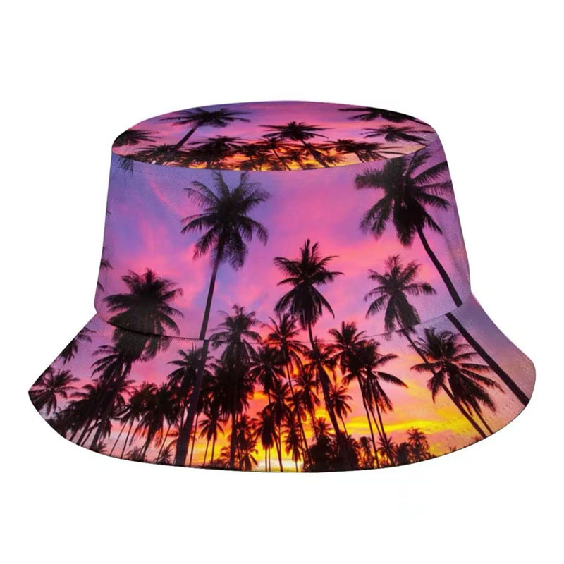 Custom Printed Logo Cotton Sun Protection Bucket Hat Stylish Funny Fisherman Hats