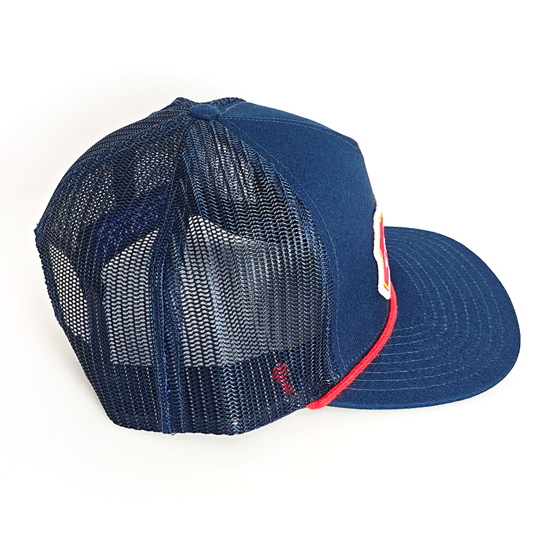 High Quality Cotton And Polyester Trucker Cap Custom 5 Panel Embroidery Patch Rope Flat Brim Snapback Hat for Summer Fishing