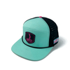 Wholesale Custom 6 Panel Rubber Patch Snapback Cap Laser Cut Hole Breathable Golf Caps Trucker Hat
