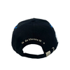 Custom Logo Blue And White Embroidery Snapback Cap Simple Outdoor Sports Flat Brim Hat Fashion Casual Gorras