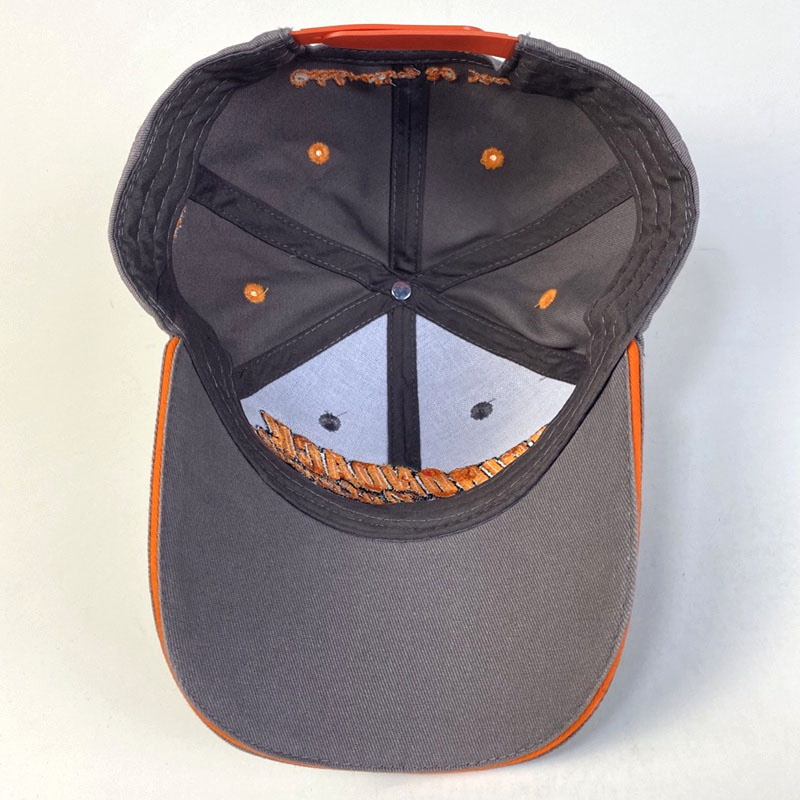 Custom Logo 3D Embroidery 6 Panel Baseball Cap Printing Sandwich Cotton Adjustable Racing Hat