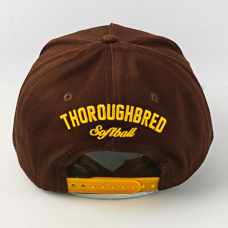 Manufacturer Brown 5 Panel Baseball Cap Custom Logo Embroidered Unisex Snapback Caps Promotion Outdoor Travel Hat