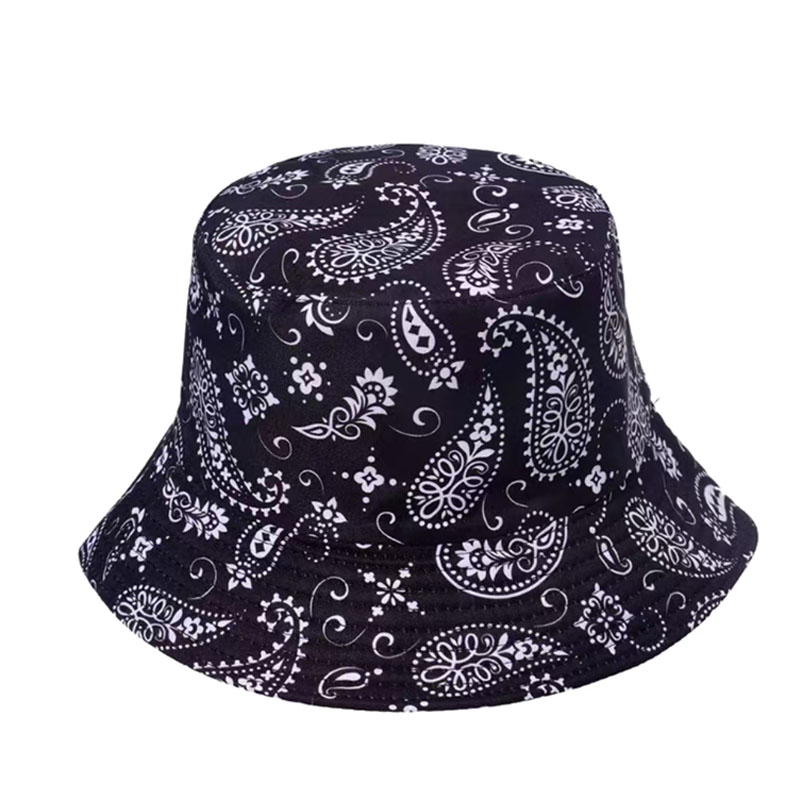 Custom Printed Logo Cotton Sun Protection Bucket Hat Stylish Funny Fisherman Hats