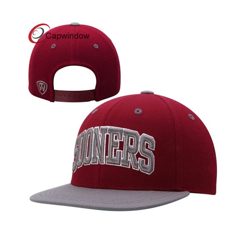 New Custom Wholesale Sports Snapback Cap Red Fashion Embroidery Baseball Caps Outdoor Hip Hop Hat