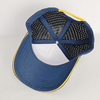 Custom Rubber Patch 5 Panel Waterproof Baseball Cap Laser Cut Hole Breathable Hat Leisure Sports Caps