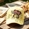  Custom Embroidered Butterfly Baseball Cap Wholesale Summer Woman Trend Sports Hat Caps 