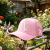 Factory Wholesale Embroidery Rope Mesh Trucker Cap Custom Pink 5 Panel Summer Fashion Sports Baseball Caps