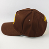 Manufacturer Brown 5 Panel Baseball Cap Custom Logo Embroidered Unisex Snapback Caps Promotion Outdoor Travel Hat