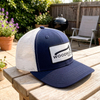 High Quality 6 Panel Woven Patch Trucker Hat Custom Logo Breathable Mesh Snapback Cap for Outdoor Sports