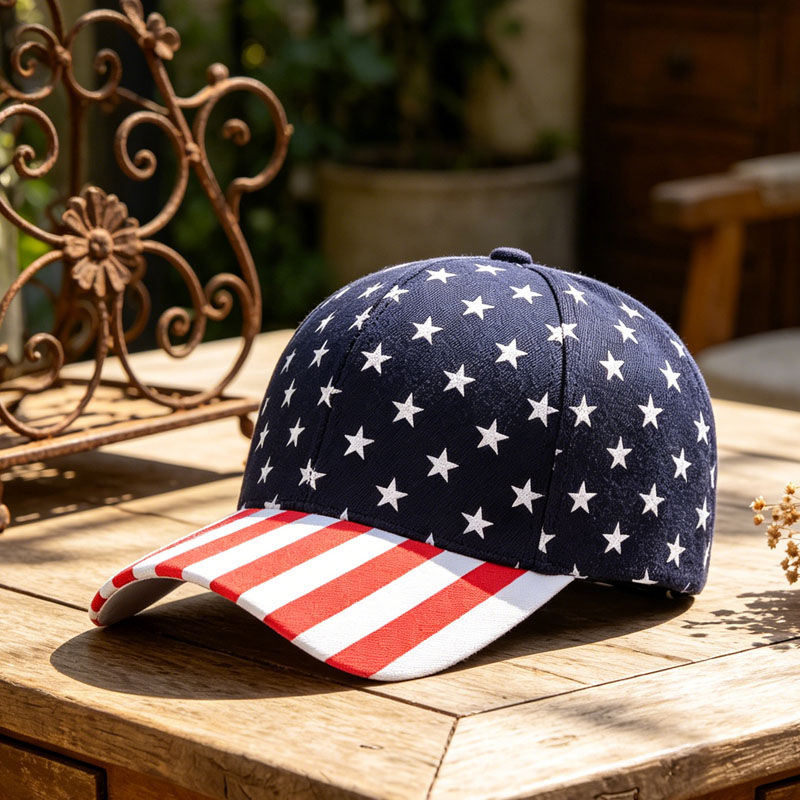 High Quality Printed Stars Cotton Baseball Cap Hot Sell Fashion Trend Unisex Outdoor Sports Hat 6 Panel Constructed Gorras