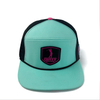 Wholesale Custom 6 Panel Rubber Patch Snapback Cap Laser Cut Hole Breathable Golf Caps Trucker Hat