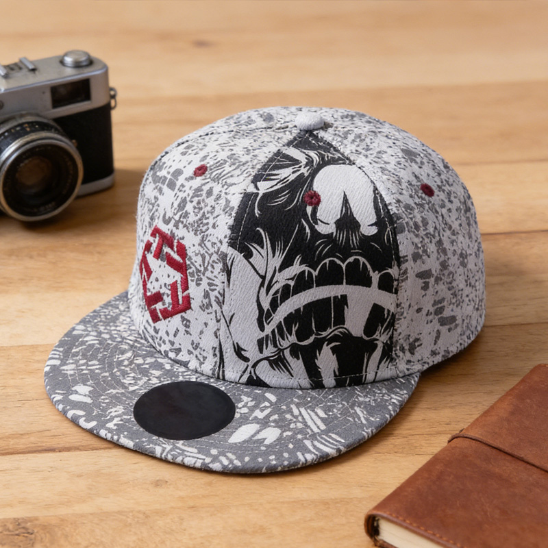 Custom High Quality Printing and Embroider Snapback Cap Fashion Leisure Caps Doodle Flat Brim Baseball Hat