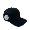 Custom Logo Blue And White Embroidery Snapback Cap Simple Outdoor Sports Flat Brim Hat Fashion Casual Gorras