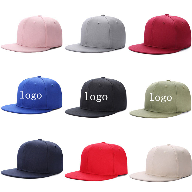 Wholesale Hot Sale Custom Logo Hip-Hop Baseball Caps OEM Unisex Snapback Cap Classic Solid Dad Hat