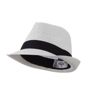 Custom Classic Wide Brim Straw Cap Fashion Vintage Gentleman's Hat Summer Beach Hiking Hats