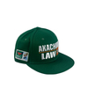 Custom Embroidery Patch Green 6 Panel Snapback Cap Fashion Hip Hop Flat Brim Hat Summer Waterproof Caps
