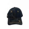 New Custom Embroidery Letter Denim Baseball Cap Adjustable Unisex Wash Casual Sports Hat