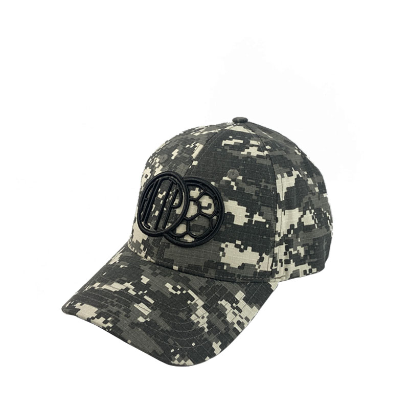 Wholesale Camouflage 6 Panel Baseball Cap Custom Embroidery Logo Fashion Street Trend Hat