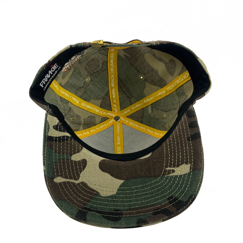 OEM Custom Embroidery Logo Green Snapback Cap High Quality Camouflage Sports Tactical Caps Outdoor Casual Hats