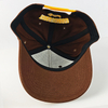 Manufacturer Brown 5 Panel Baseball Cap Custom Logo Embroidered Unisex Snapback Caps Promotion Outdoor Travel Hat