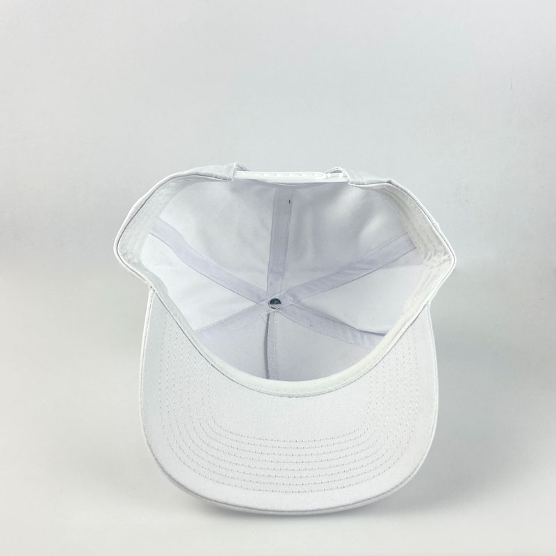 Wholesale Blank White 5 Panel Snapback Cap Custom Color Solid Golf Hat Classic Sport Flat Brim Caps