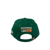 Custom Embroidery Patch Green 6 Panel Snapback Cap Fashion Hip Hop Flat Brim Hat Summer Waterproof Caps