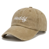 New Custom Wash Denim Colorful Baseball Cap Summer Adjustable Outdoor Sports Curve Hat