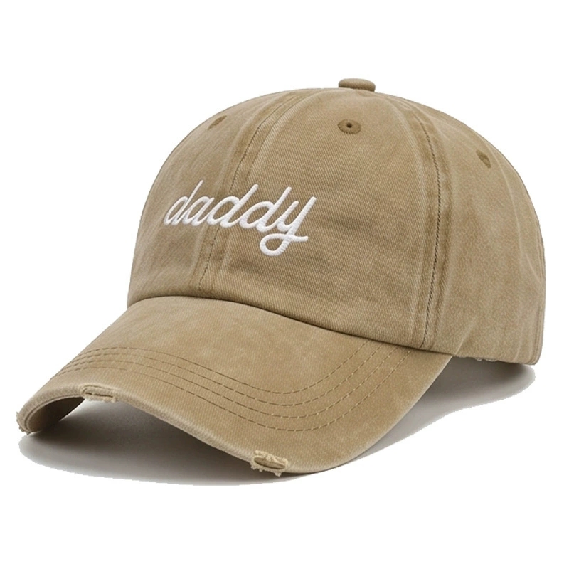 New Custom Wash Denim Colorful Baseball Cap Summer Adjustable Outdoor Sports Curve Hat