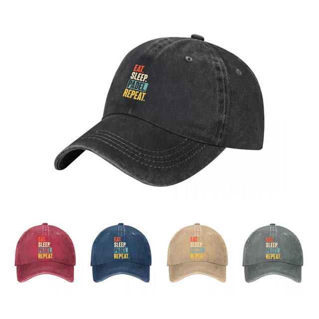 Custom Printing Wash Black Cotton Baseball Cap Structured Colorful Outdoor Sports Golf Hat