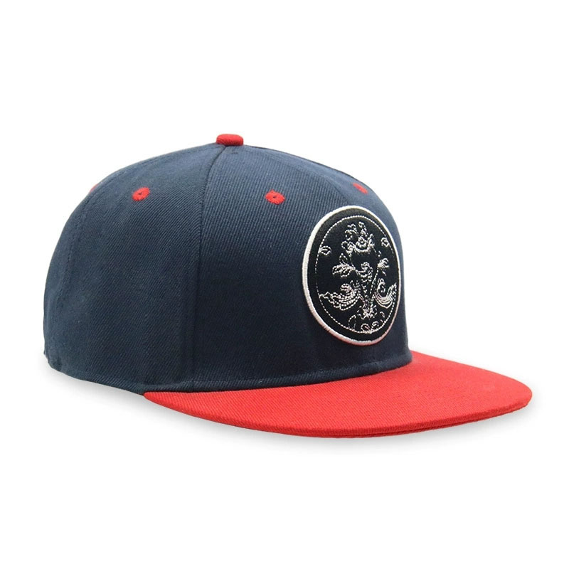 Custom Embroidery Patch Logo 6 Panel Snapback Hat Summer Outdoor Sport Flat Brim Cap
