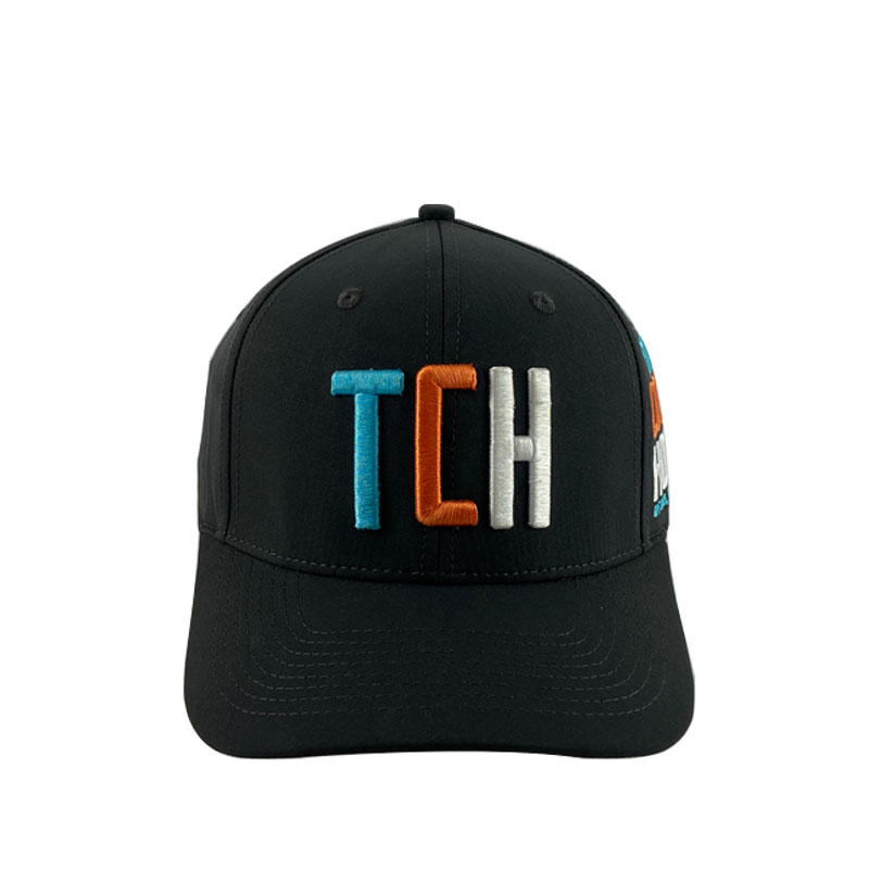 Wholesale Custom Embroidered Logo Black Waterproof Baseball Cap Unisex Outdoor Solid Sports Hat Adjustable
