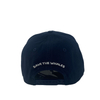 Custom Blue 5 Panel Whale Embroidery Baseball Cap Trend Fun Unisex Adjustable Curve Brim Caps