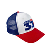 Custom Fashion Contrast Embroidery Trucker Hat Summer Breathable Mesh Baseball Cap for Outdoor Sports Racing