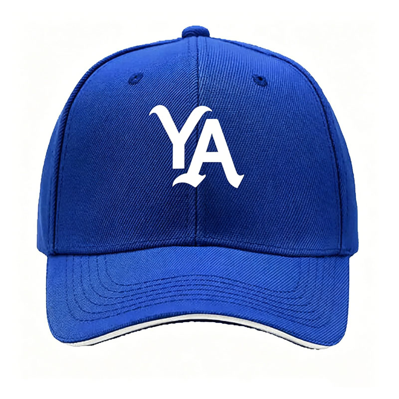 High Quality Blue Heavy Brushed Cotton Baseball Cap Custom Embroidery Logo Promotional Team Caps Plain Trend Dad Hat