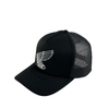 Custom Black 5 Panel Foam Mesh Trucker Cap Brand Printed Logo Fashion Leisure Baseball Caps